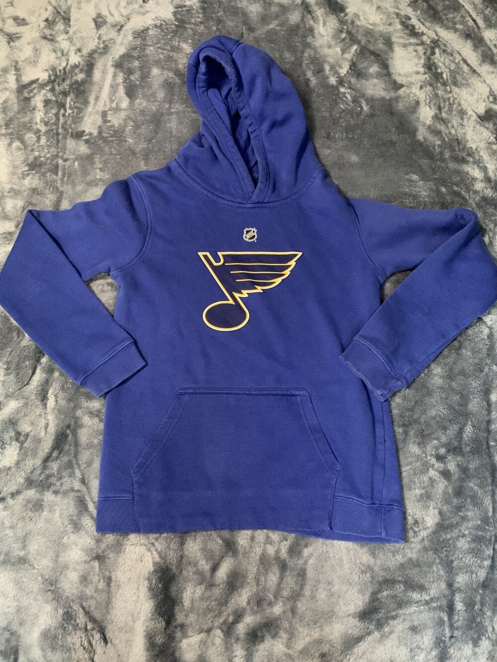 Outerstuff ST LOUIS BLUES HOODIE YOUTH Large 14/16 NHL PULLOVER SWEATSHIRT